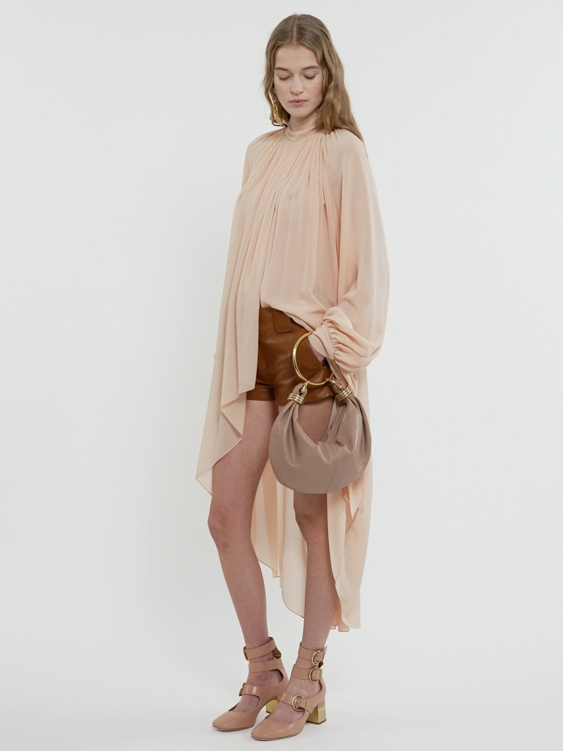 FLUID TUNIC DRESS IN SILK GEORGETTE 5