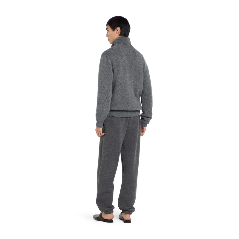 Knit wool sweater with embroidery 4