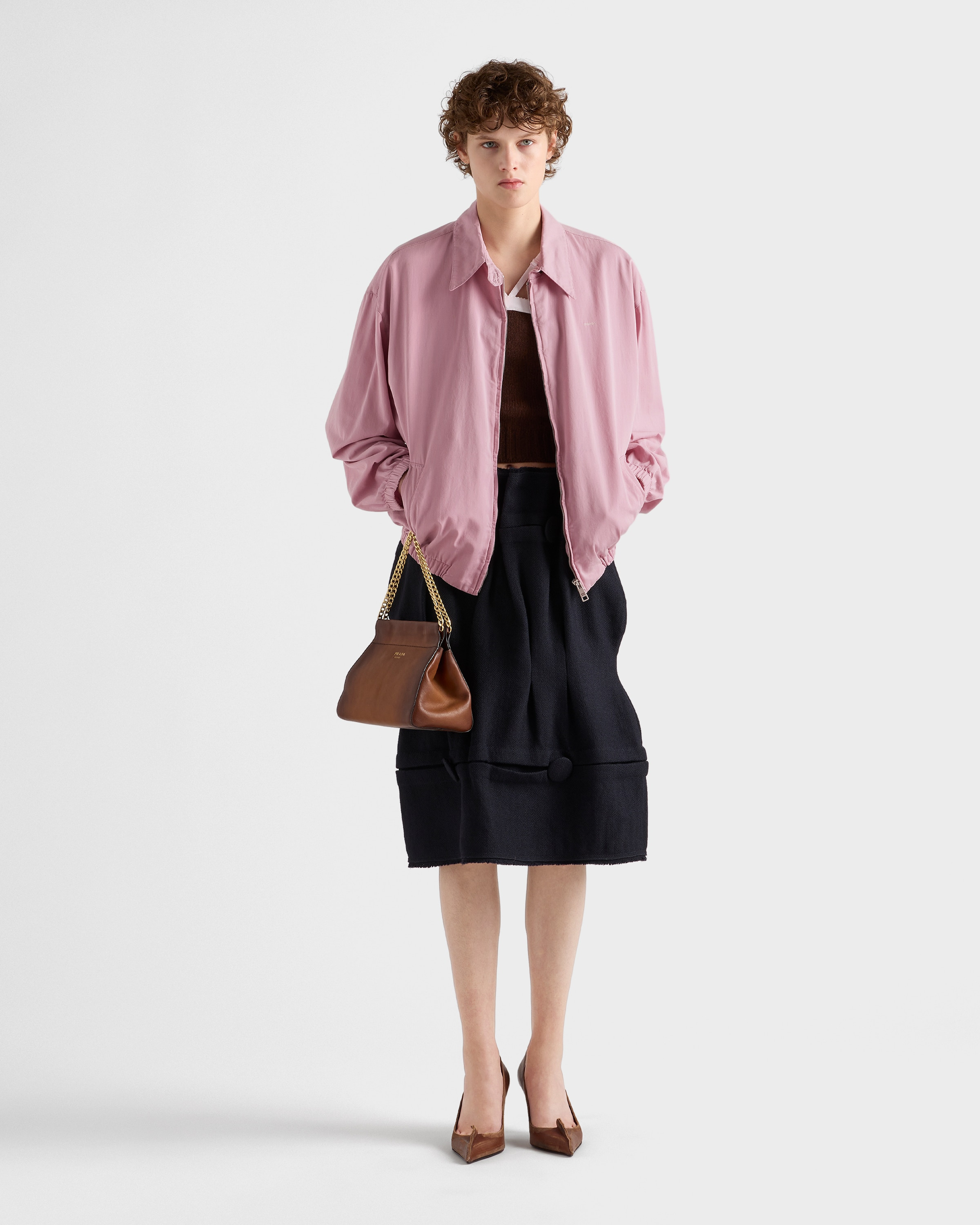 Old gabardine blouson jacket - 2