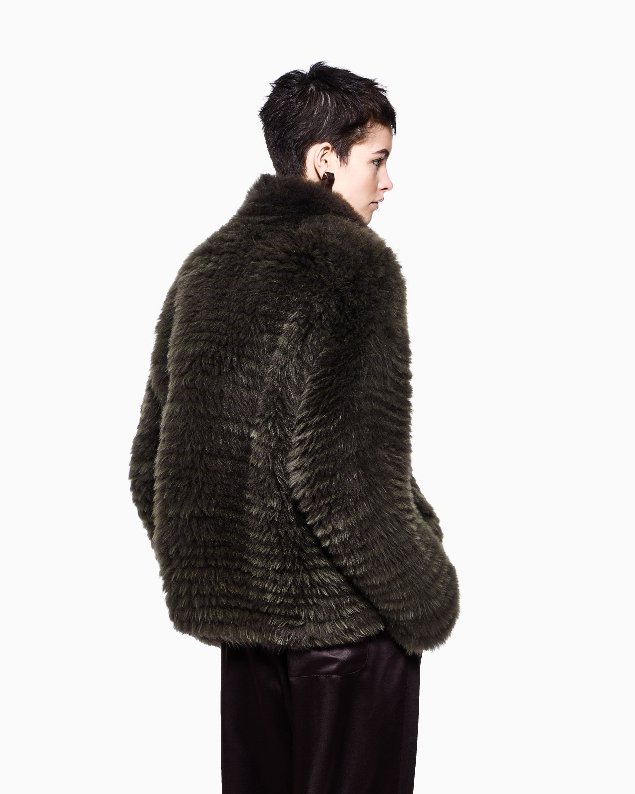 TWO-TONE CASHMERE OVERSIZED BLOUSON - 3