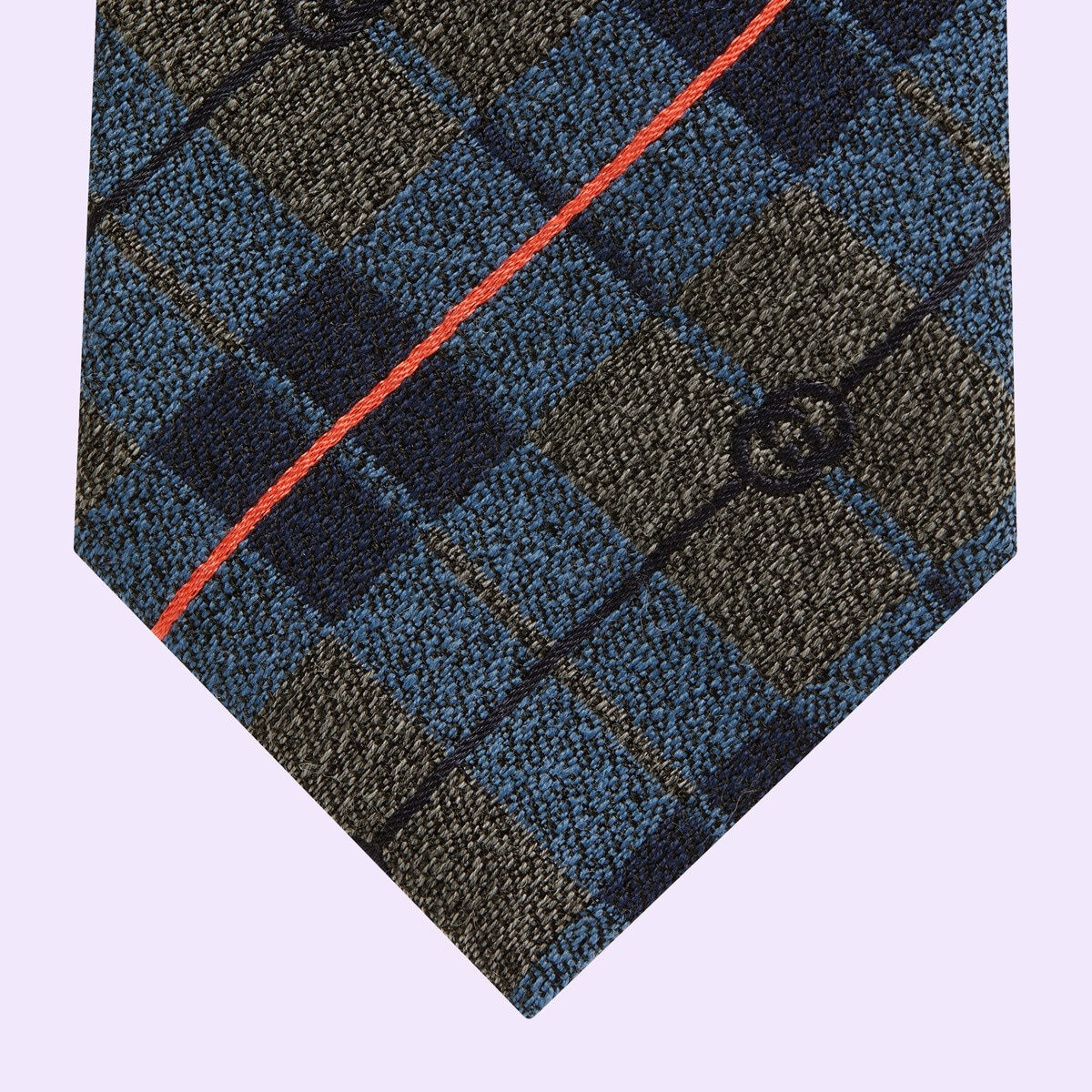 Double G rhombus jacquard tie - 4