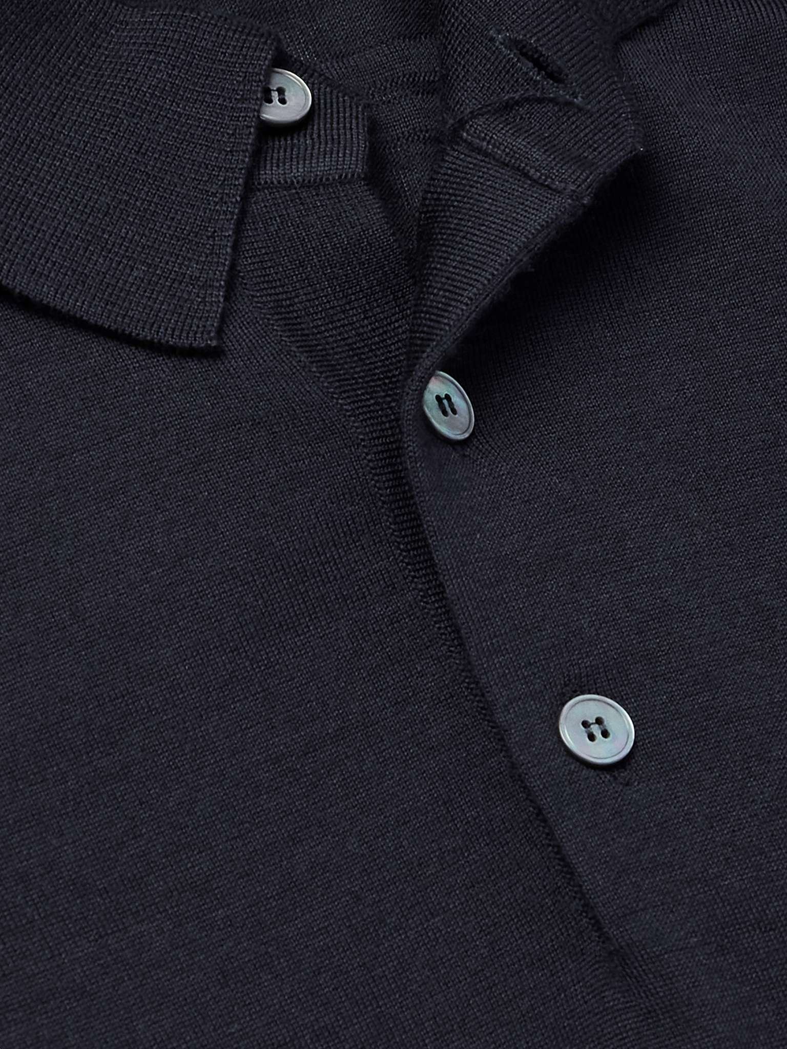 Slim-Fit Suede-Trimmed Cotton-Piqué Polo Shirt - 8