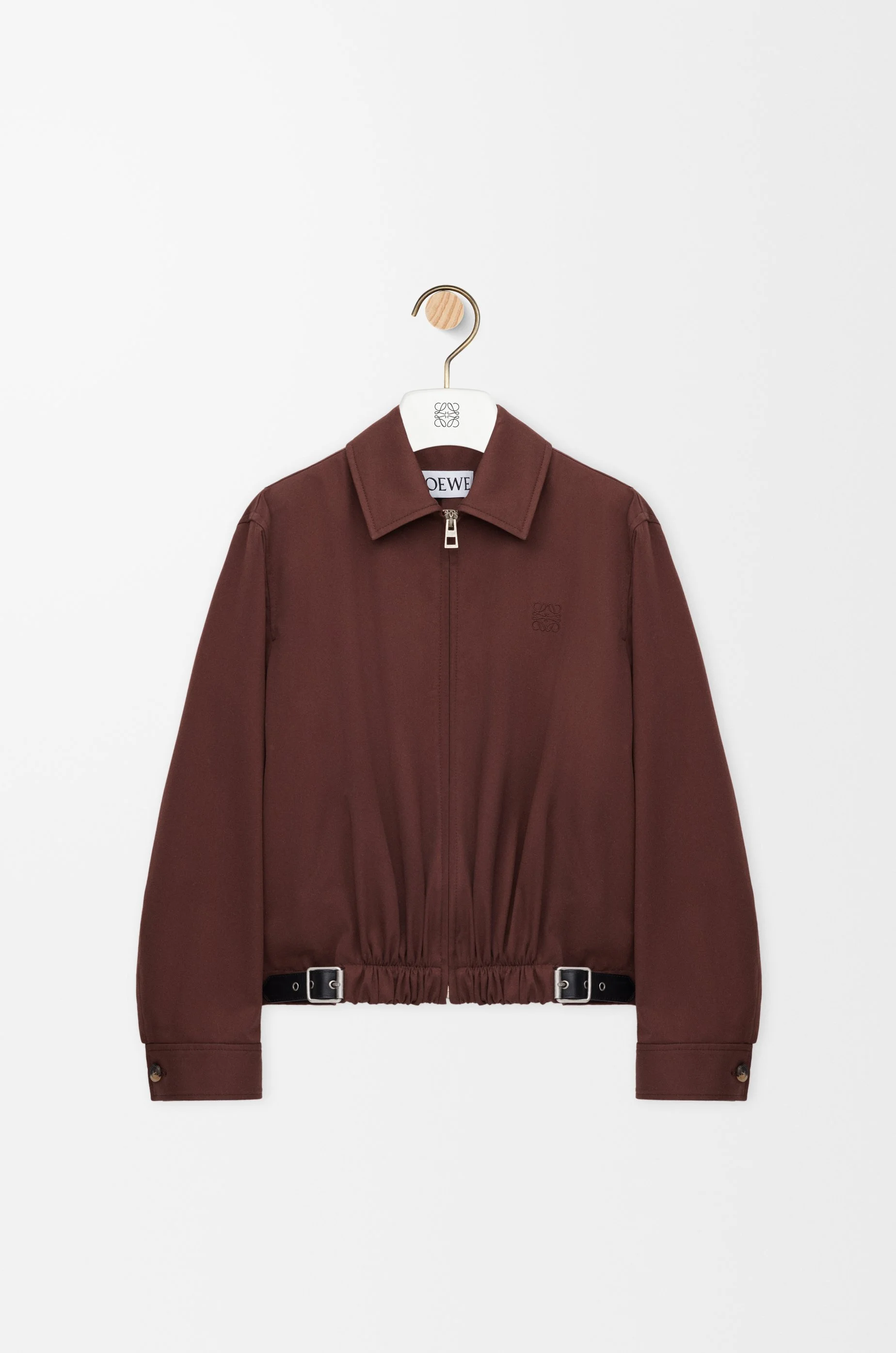 Belted jacket in cotton and silk - 1