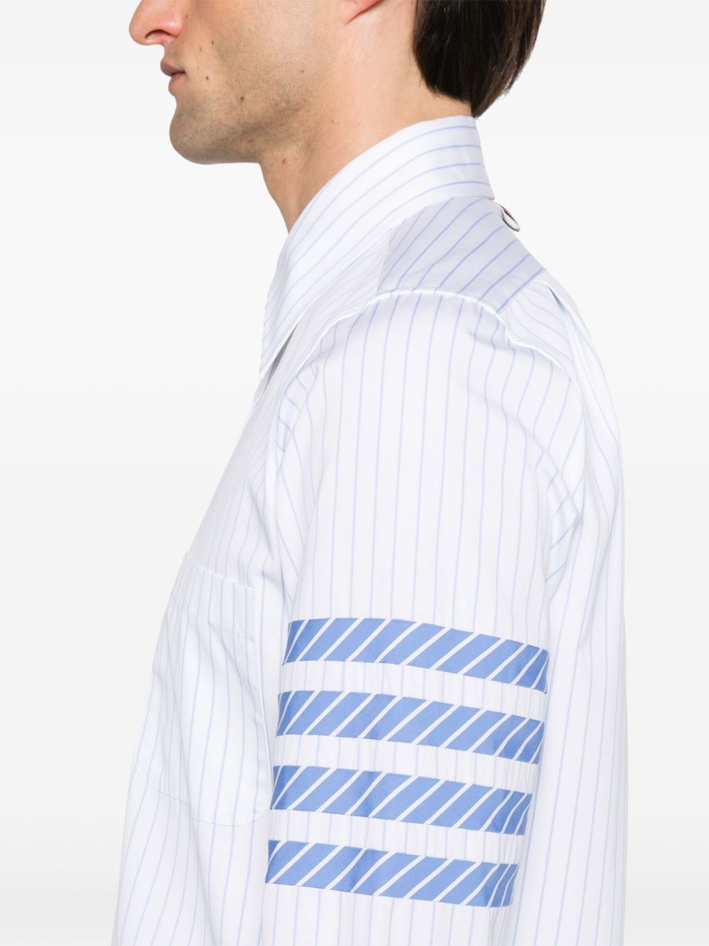 striped 4-bar shirt - 5