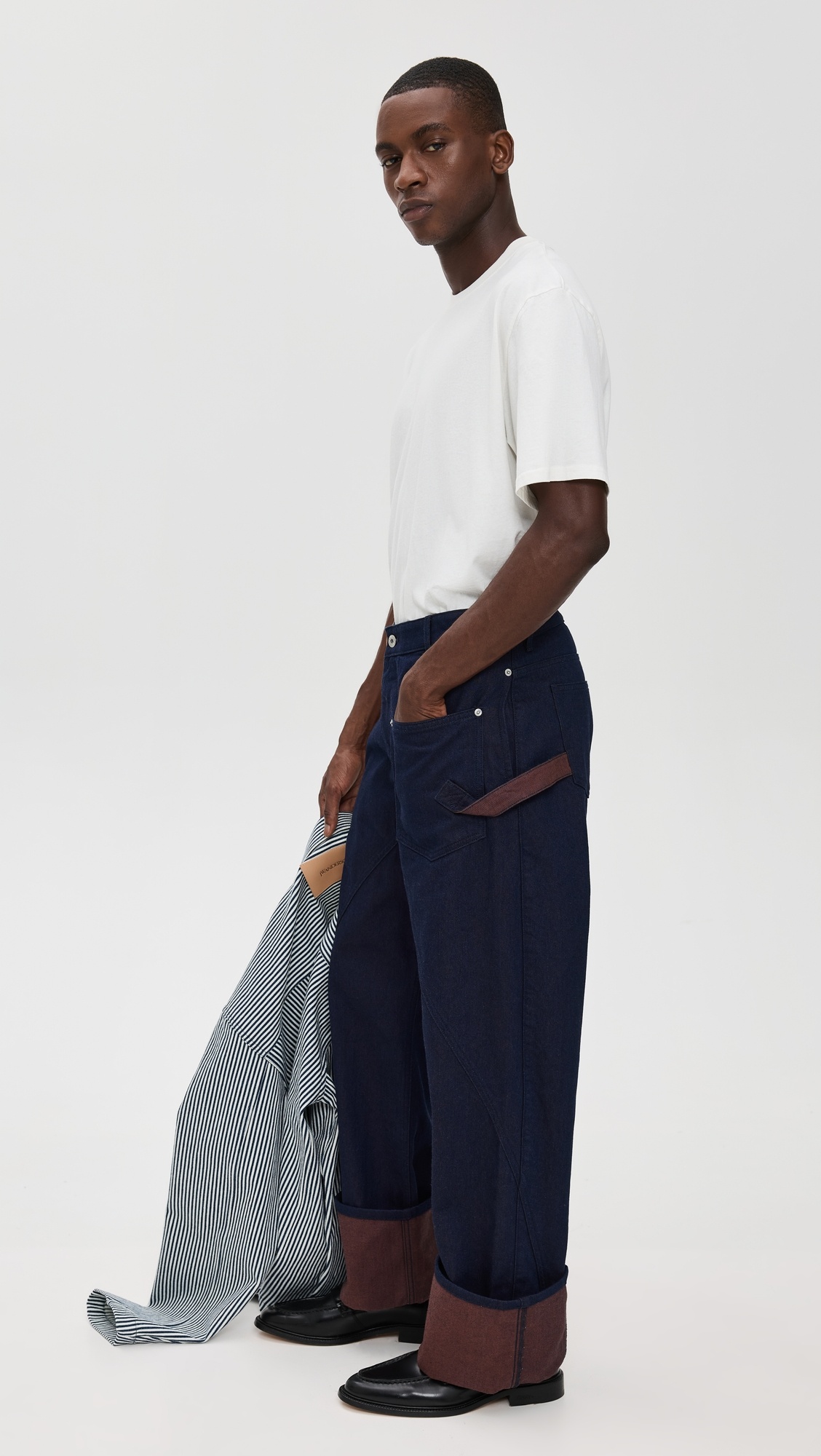 Turn Up Twisted Workwear Jeans - 3