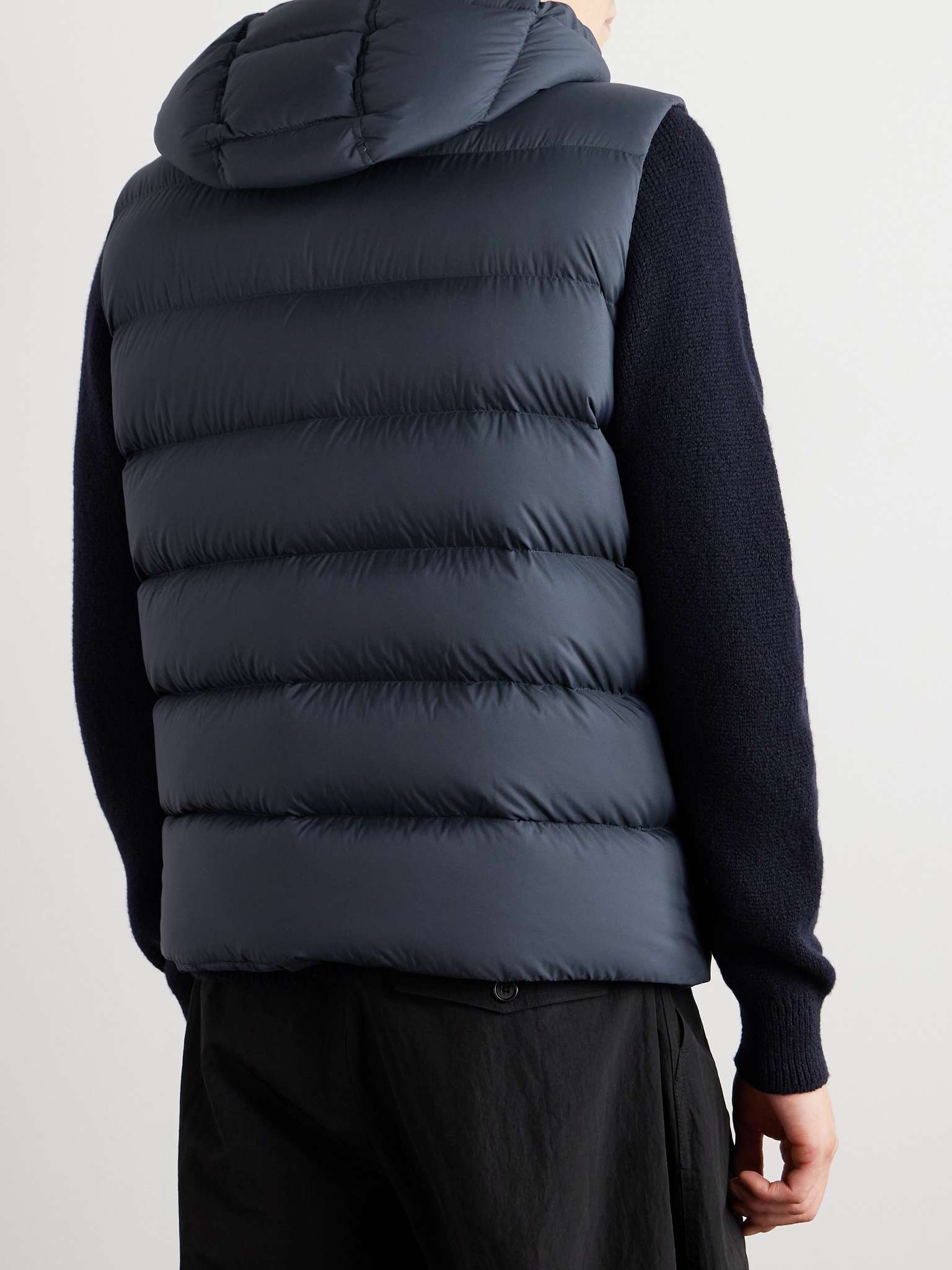 Quilted Shell Down Hooded Gilet - 3