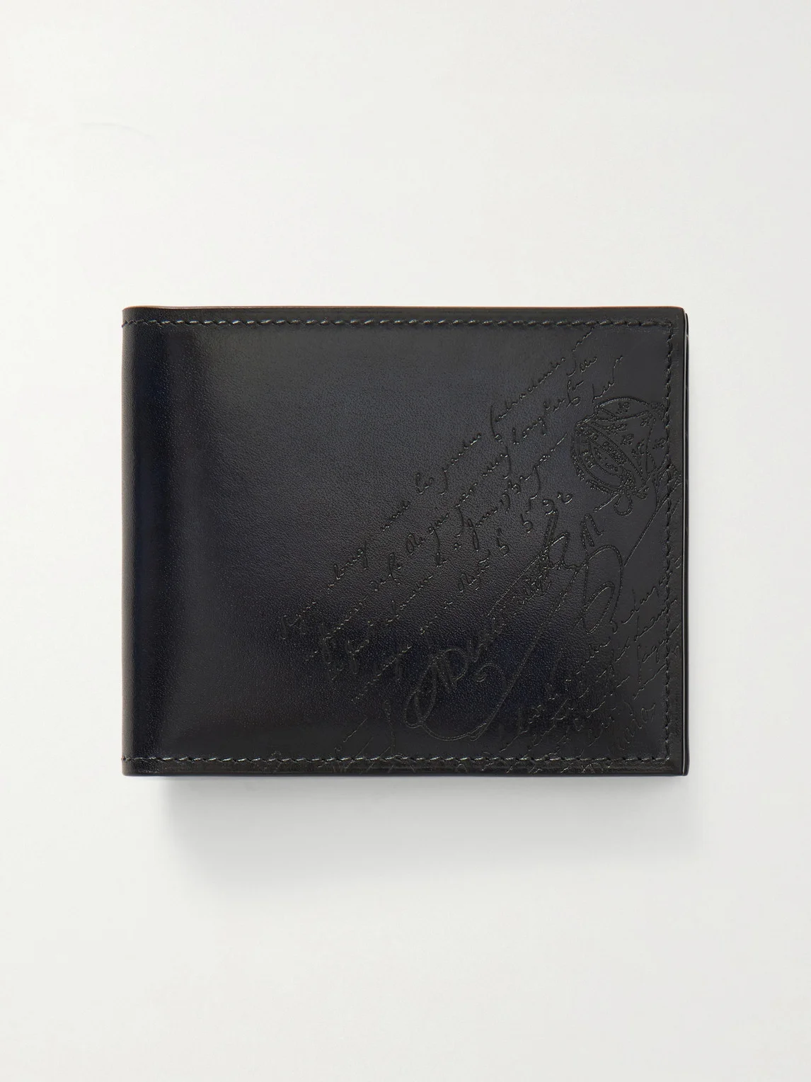 Makore Slim Scritto Venezia Leather Billfold Wallet - 1