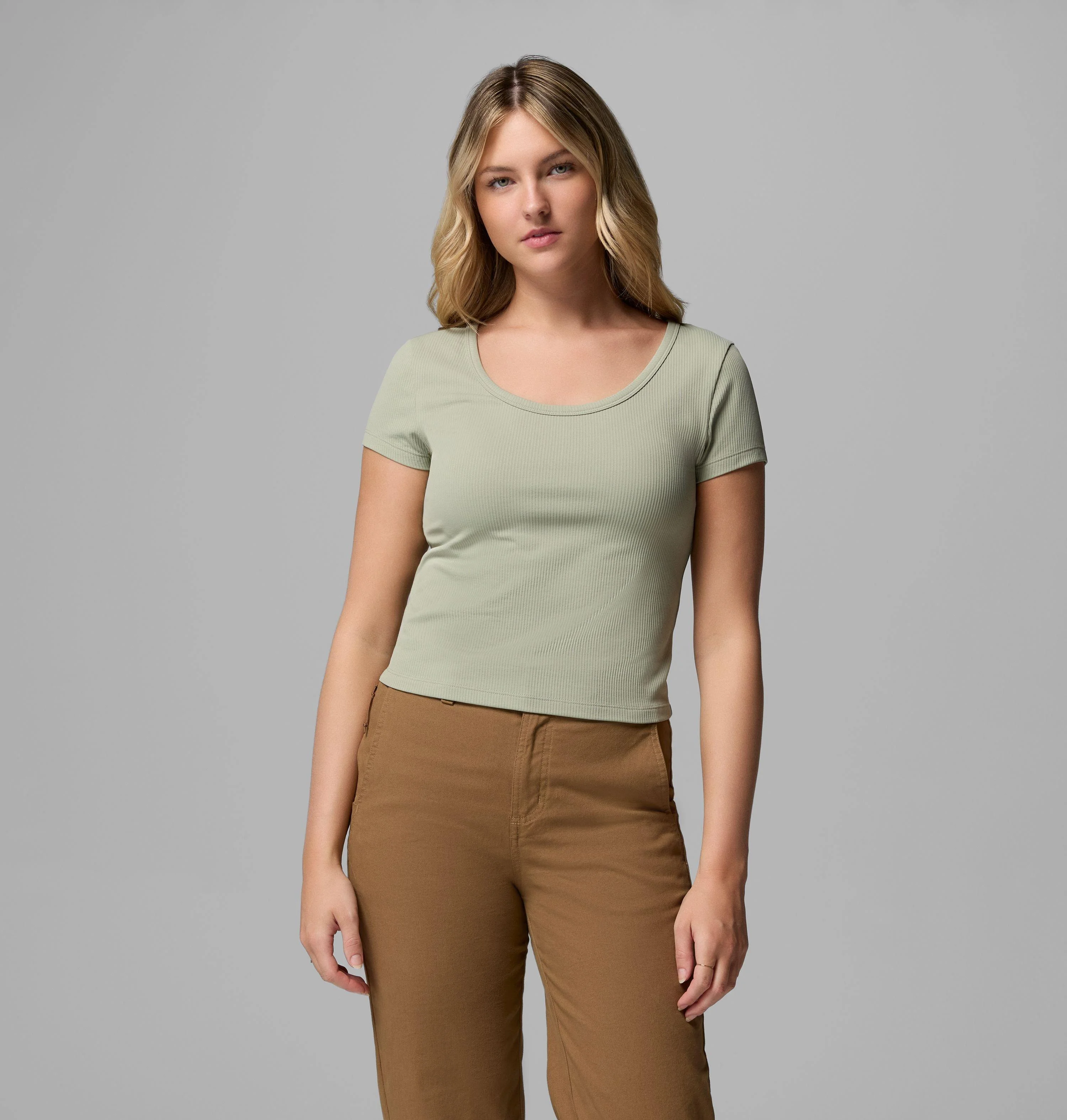 Women's Pinetown Canyon Rib Short Sleeve T-Shirt - 1