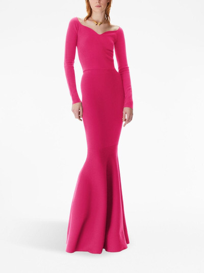 NINA RICCI mermaid wool-blend maxi skirt outlook