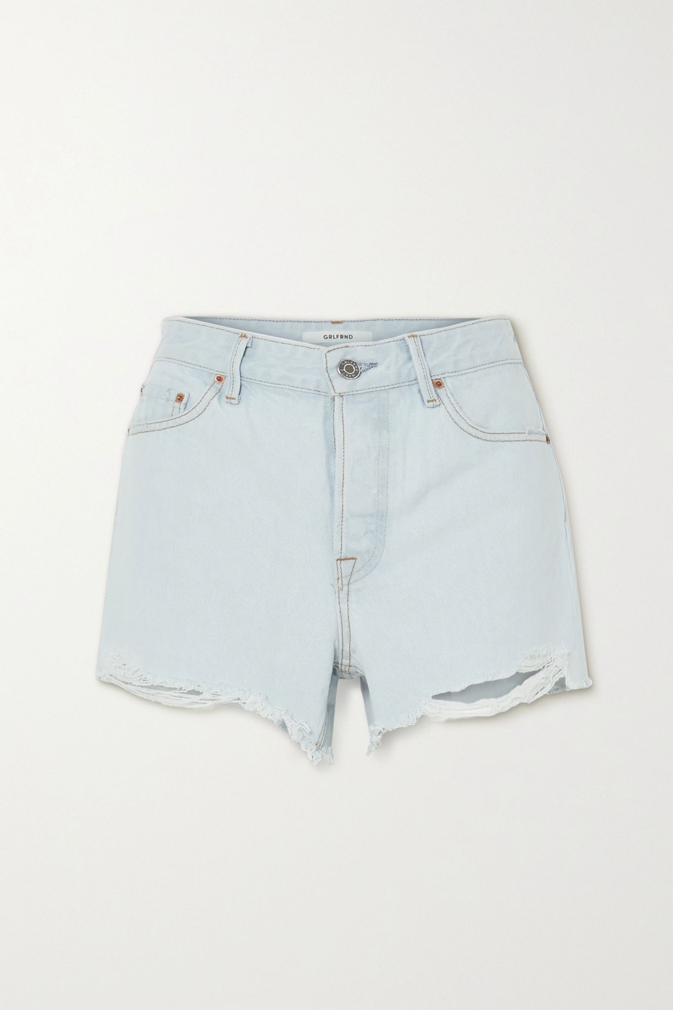 Helena distressed denim shorts - 1