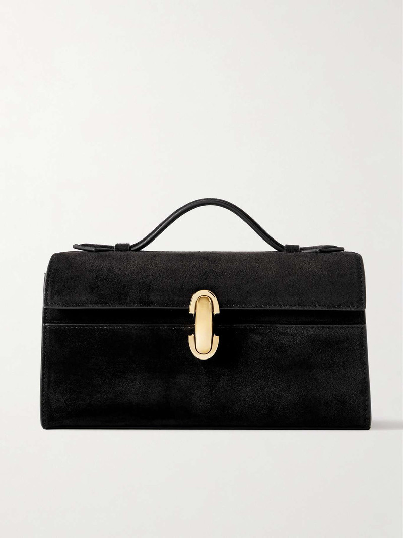 Symmetry Pochette suede tote Black - 1