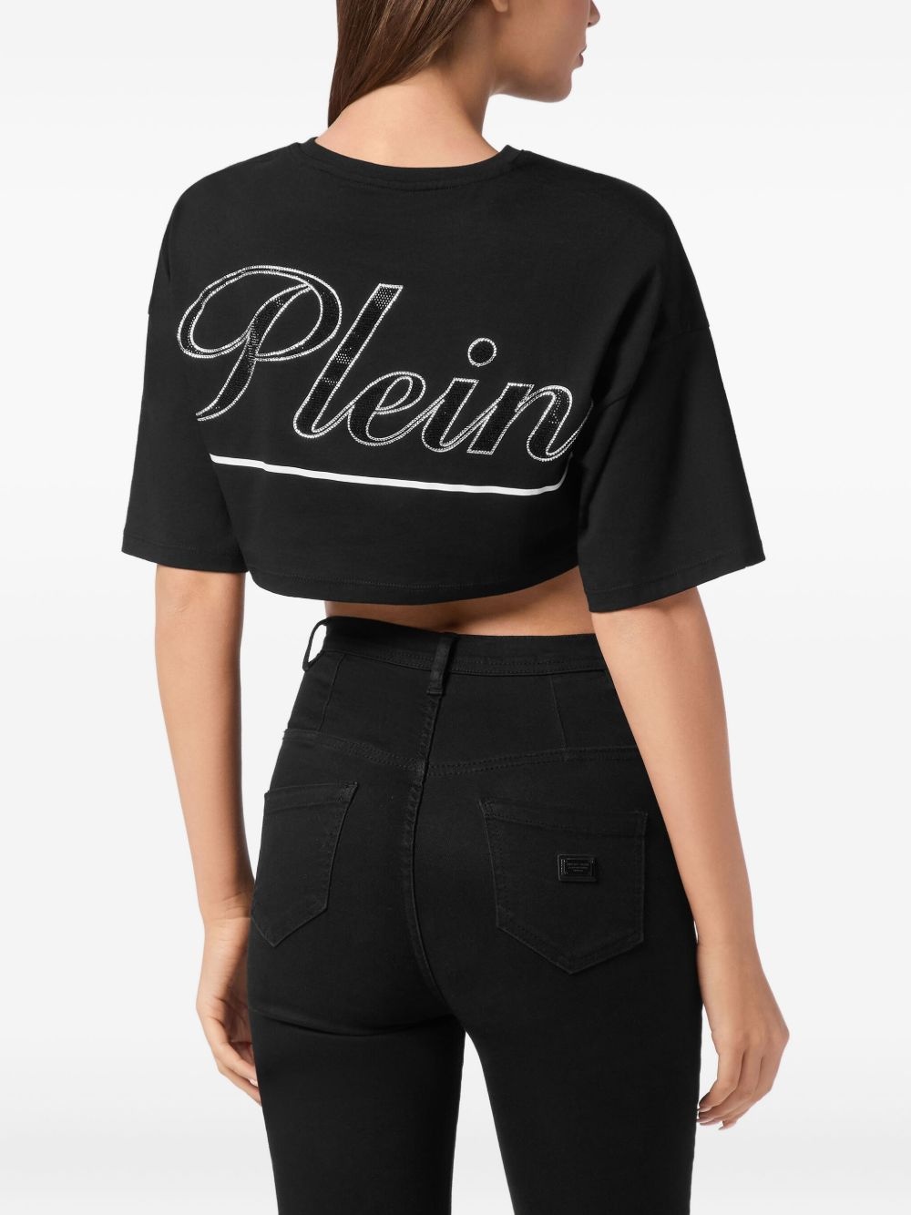 rhinestone-embellished T-shirt - 3