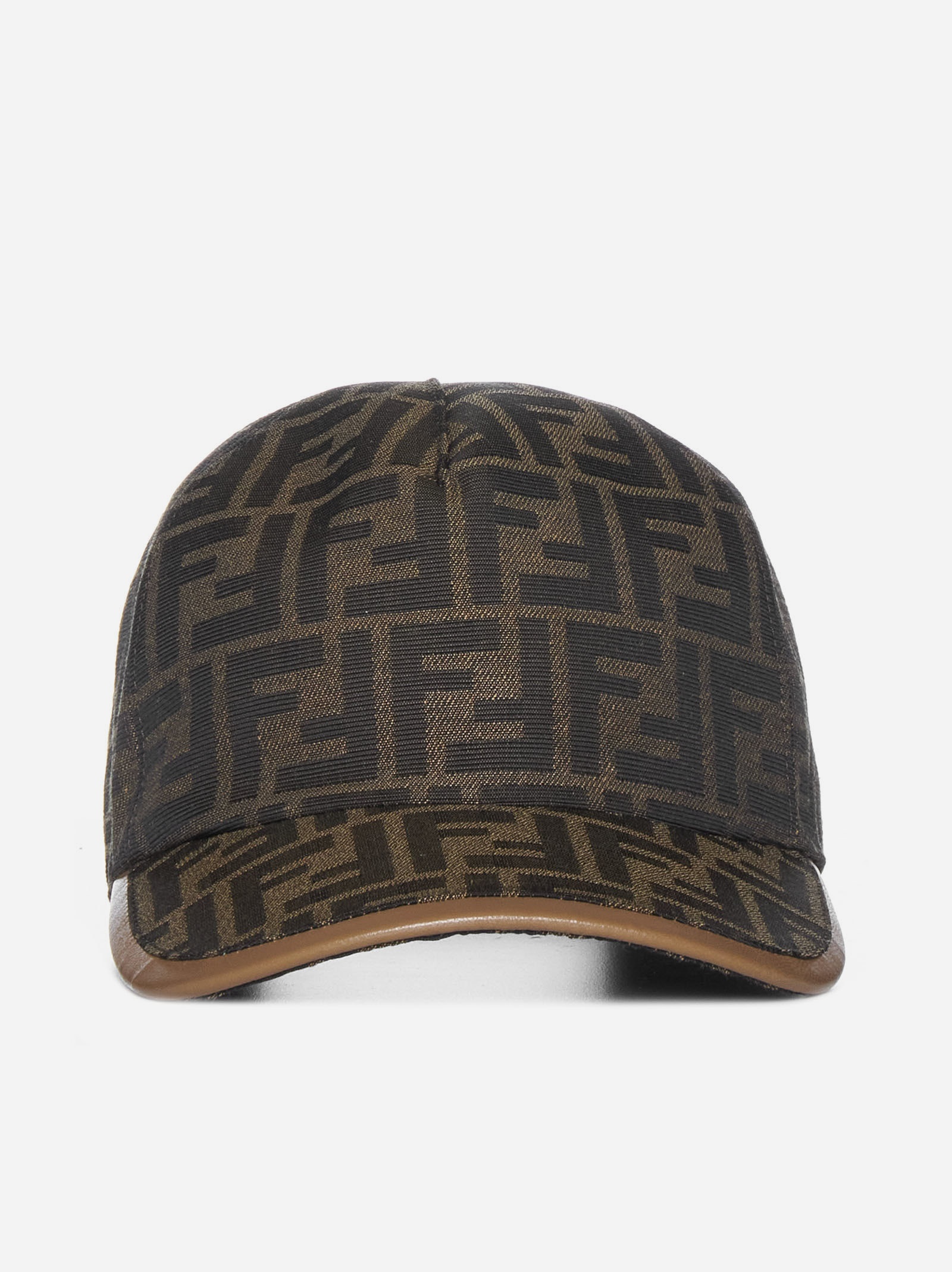 帽子 Fendi Ff Canvas And Leather Baseball Cap FENDI FF canvas and leather baseball cap | danielloboutique
