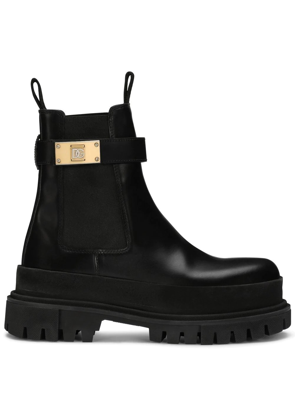 logo-plaque chunky boots - 1