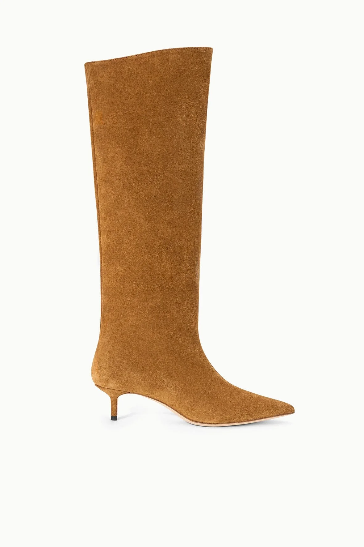 STAUD SEBASTIAN KITTEN HEEL BOOT TAN - 1