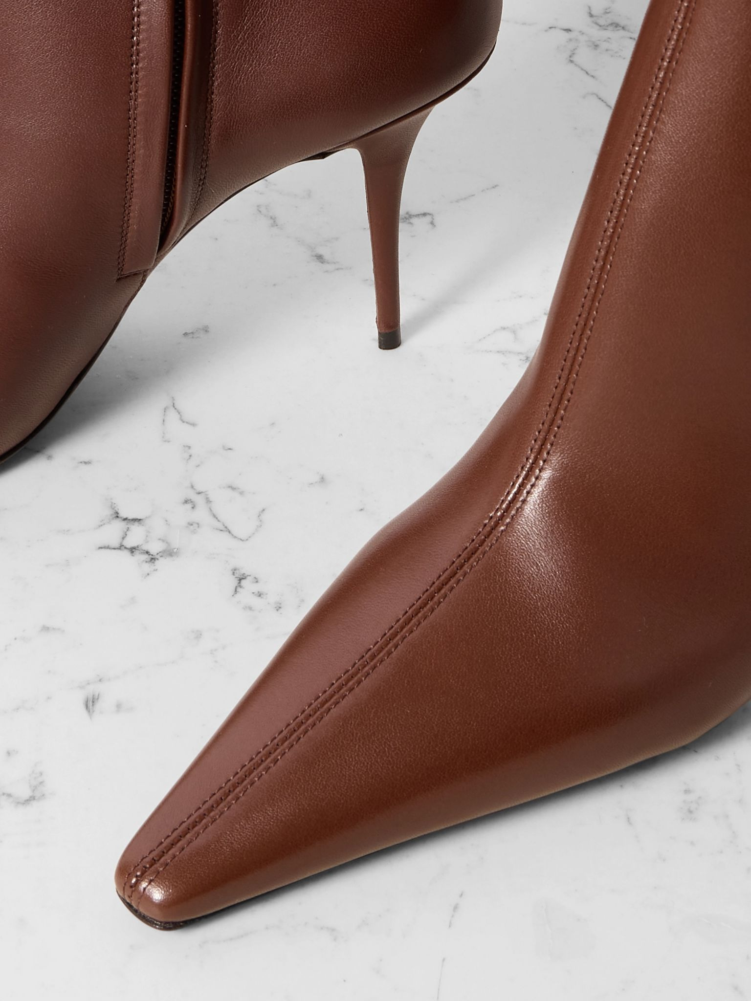 Ashley leather ankle boots Brown - 4