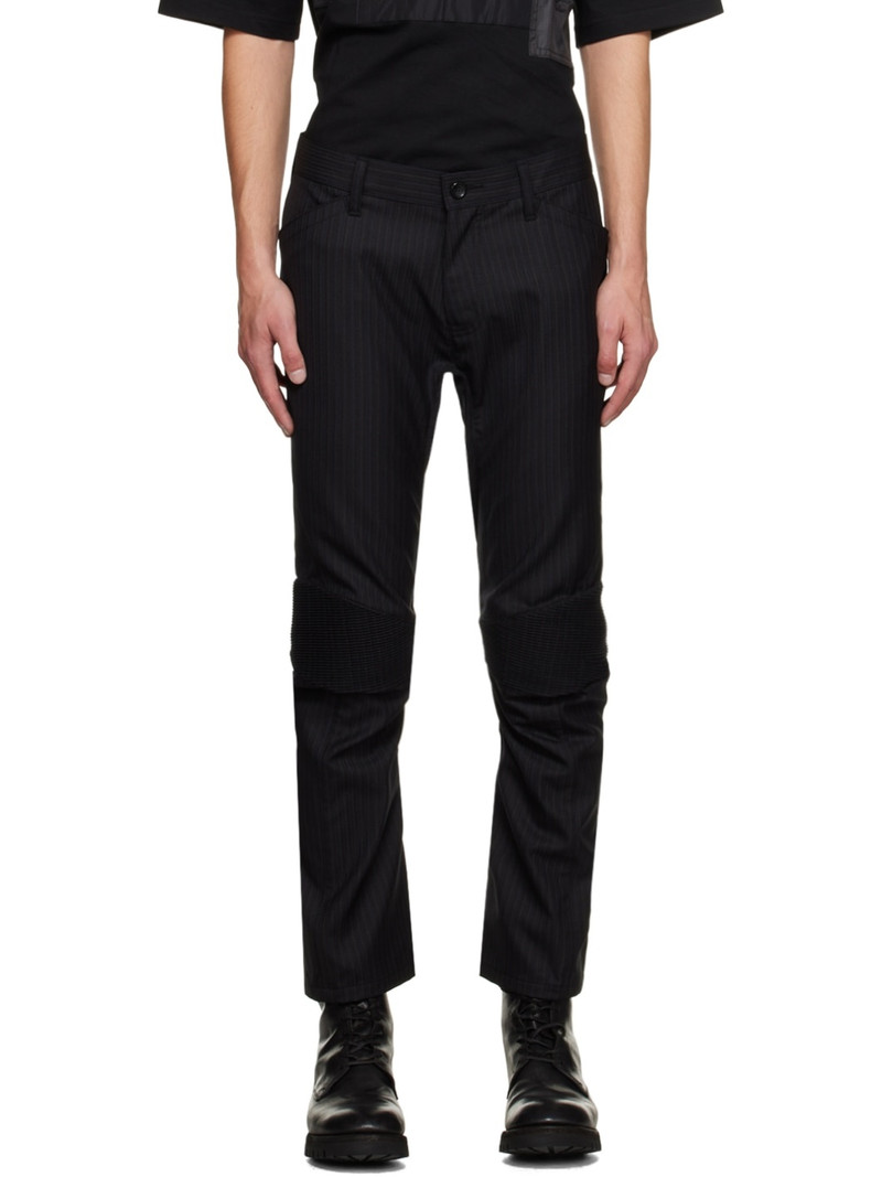 Junya Watanabe MAN Black Paneled Trousers - WLP013 | REVERSIBLE