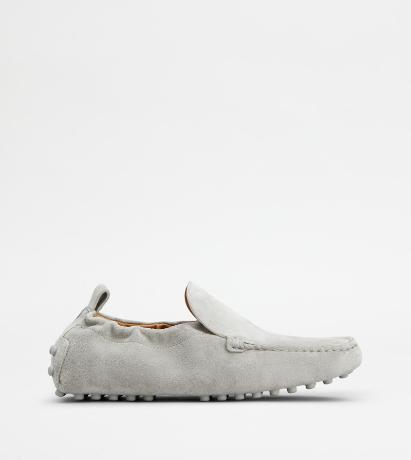 GLOVE GOMMINO LOAFERS IN SUEDE - GREY 1