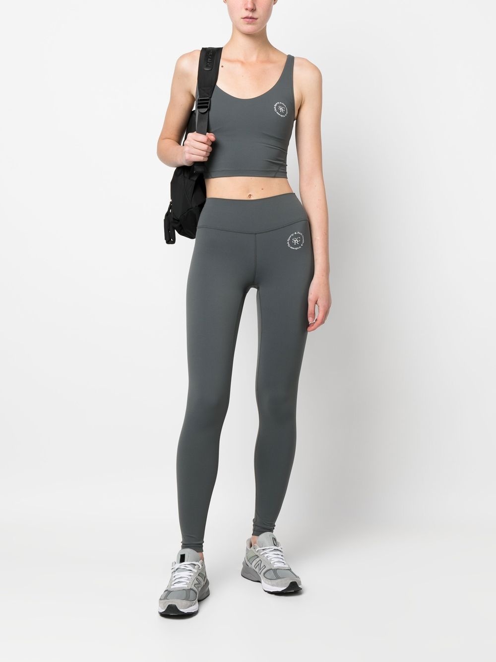 logo-print detail leggings - 2