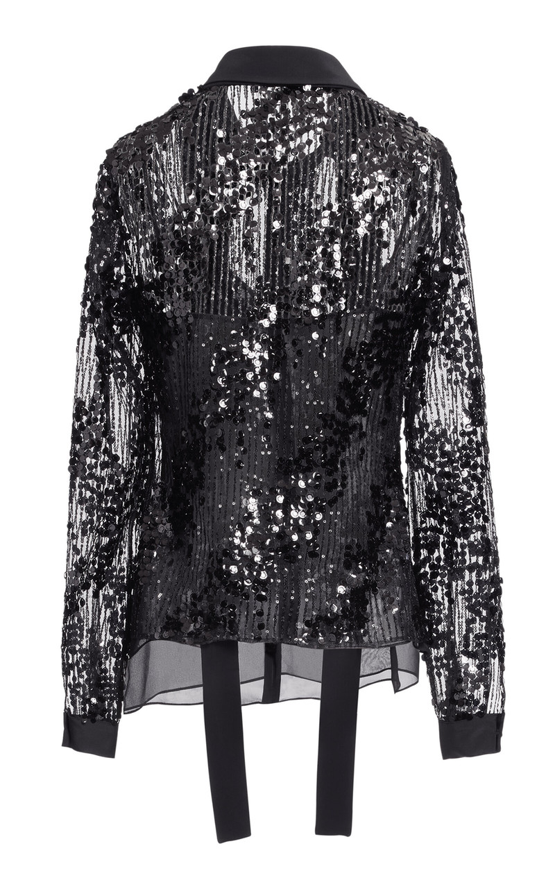 Sequined Shirt black 3