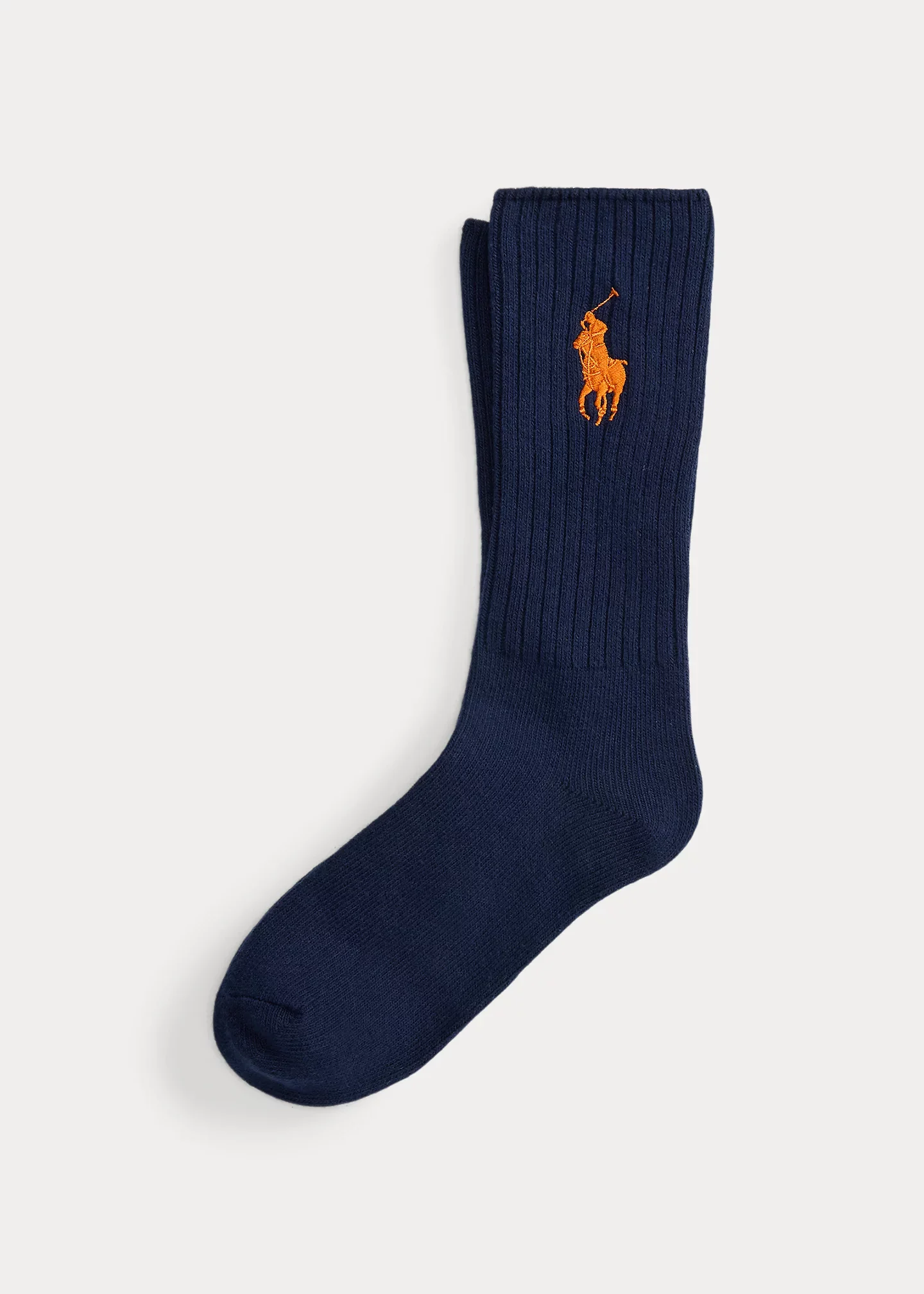 Big Pony Ribbed Cotton-Blend Crew Socks - 1