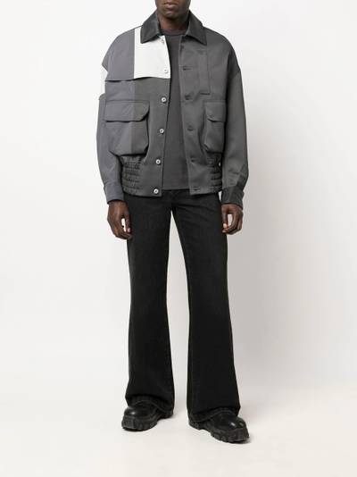 FENG CHEN WANG multi-pocket shirt jacket outlook