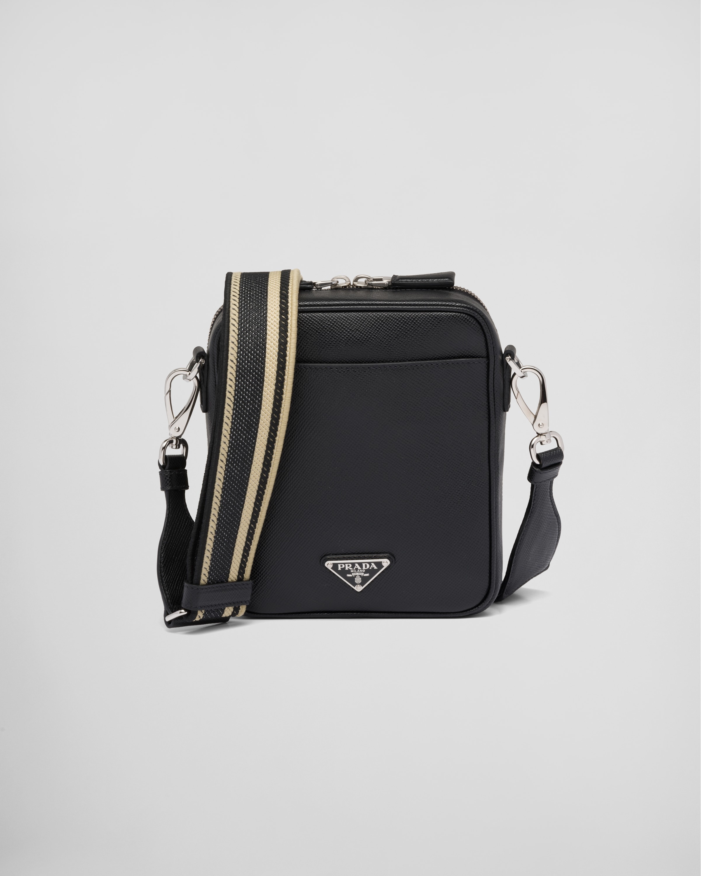 Saffiano leather shoulder bag - 4