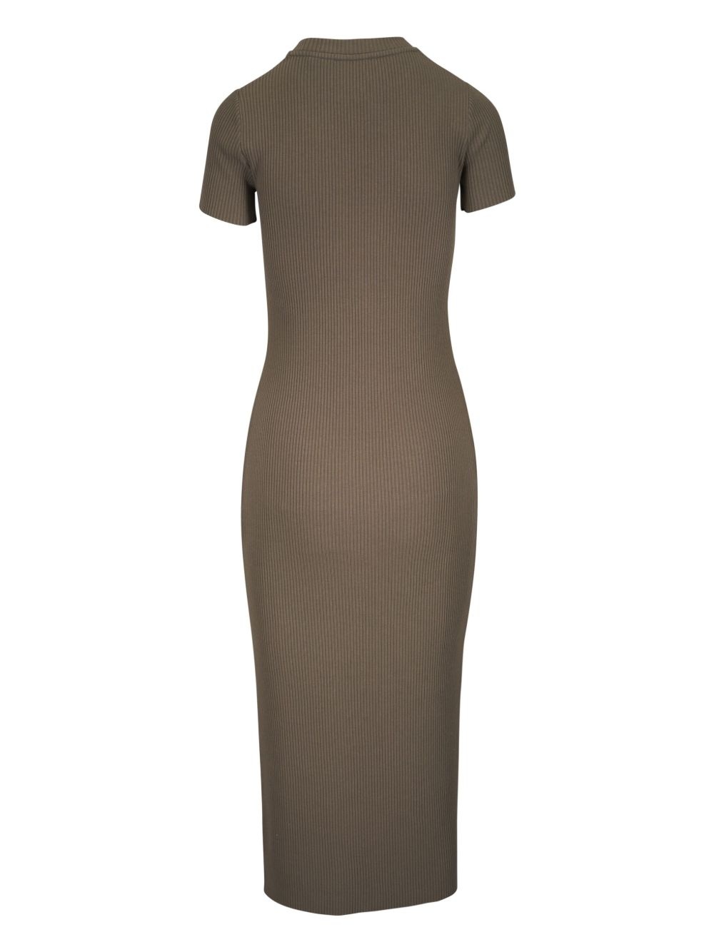 ribbed midi dress - 2