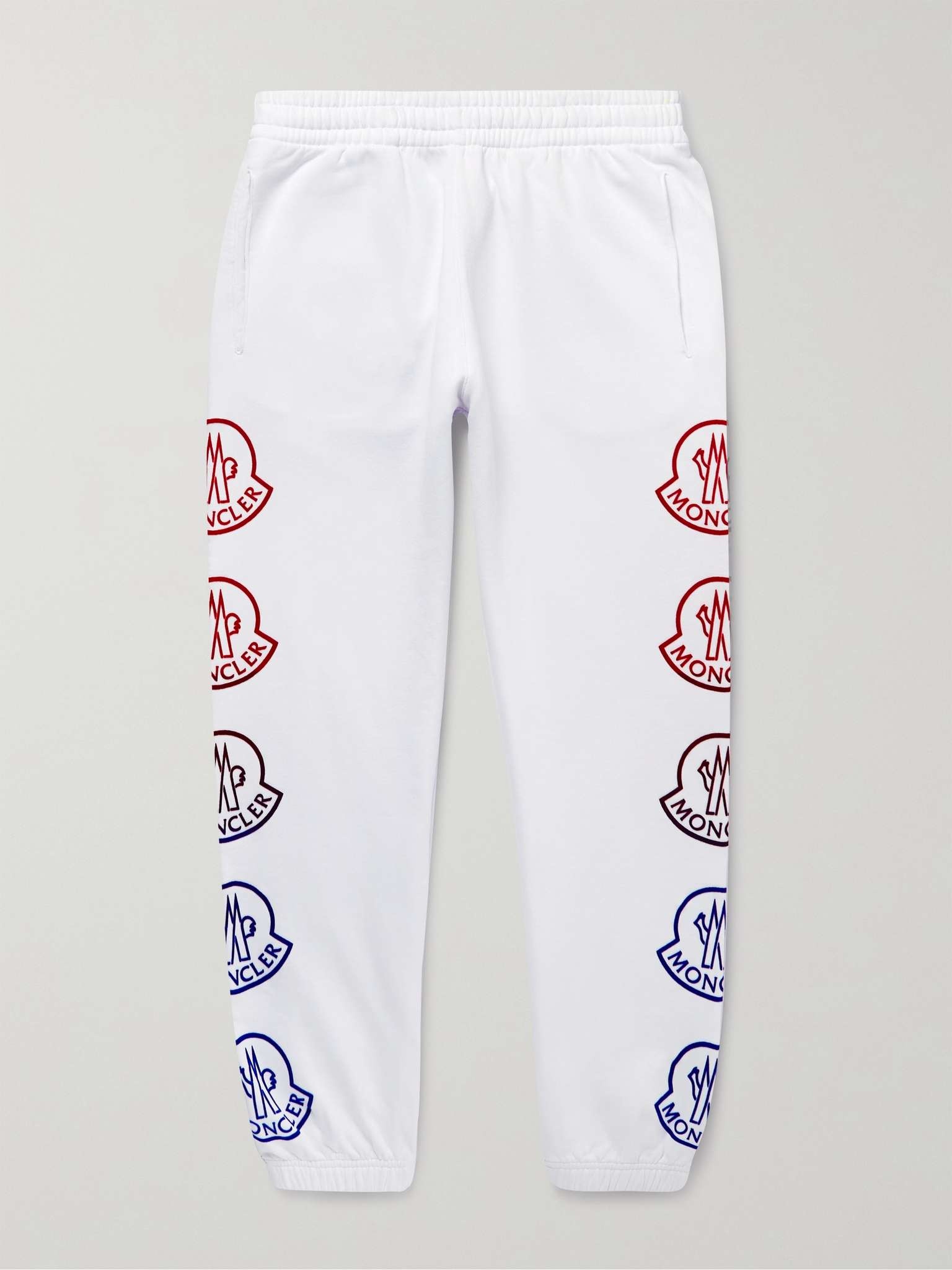 Tapered Logo-Print Cotton-Jersey Sweatpants - 1