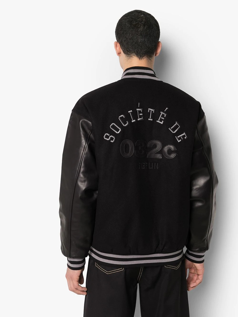 logo varsity bomber jacket - 3