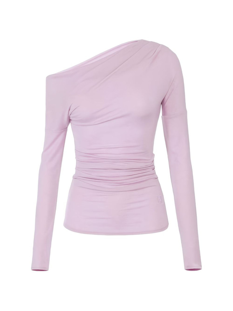 long-sleeved draped top 5