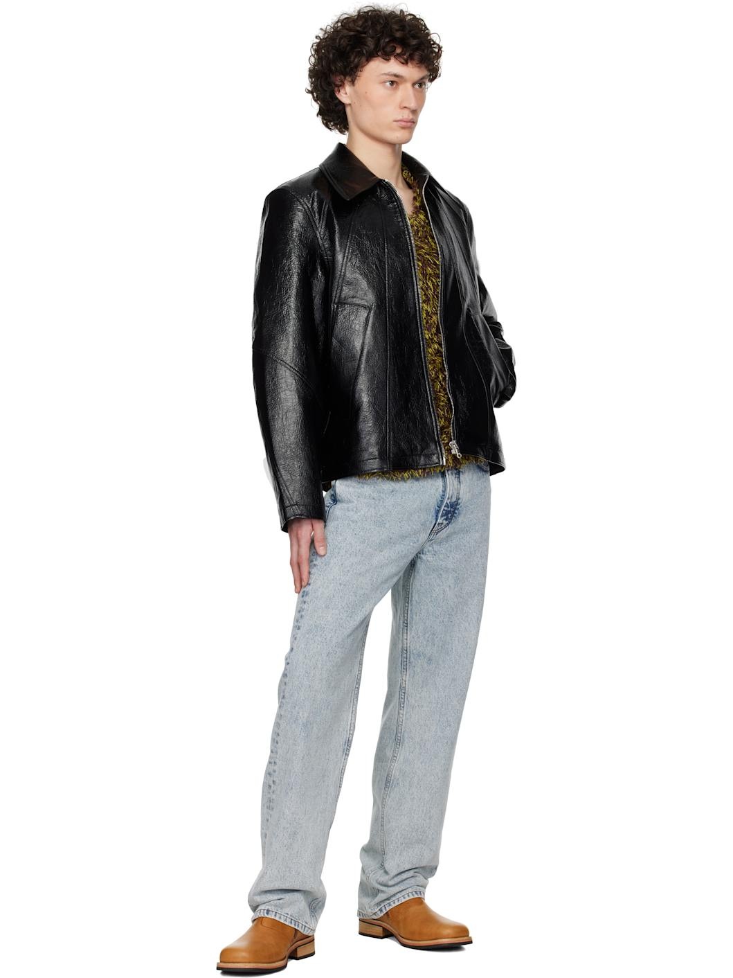 Black Duke Faux-Leather Jacket - 4