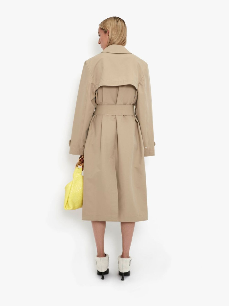 EXAGGERATED COLLAR CHAIN LINK TRENCH 4