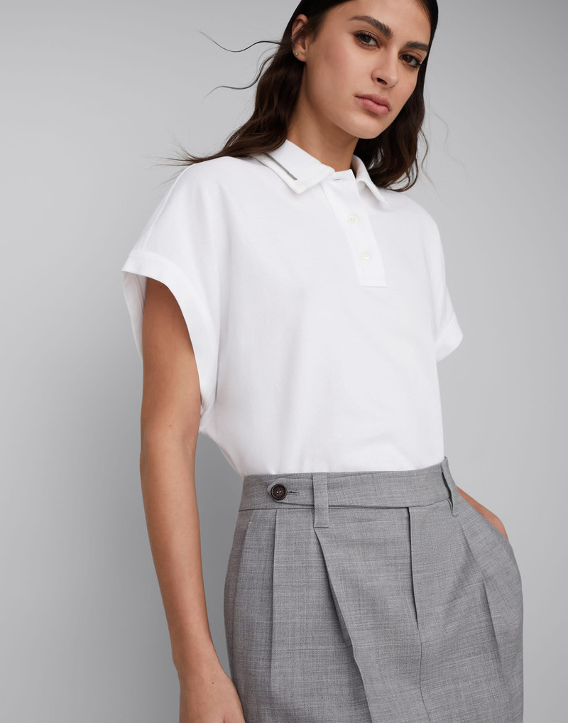 Comfort virgin wool fresco sartorial column skirt 3