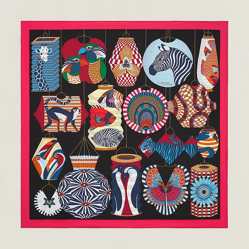Lanternes, Ballons et Cocardes scarf 90 - 1