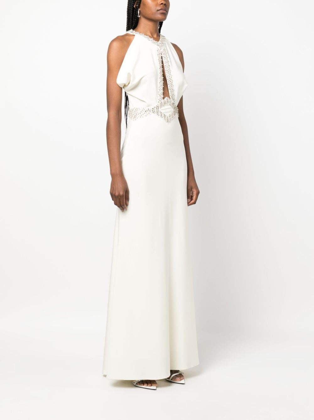 crystal-embellished mermaid dress - 3