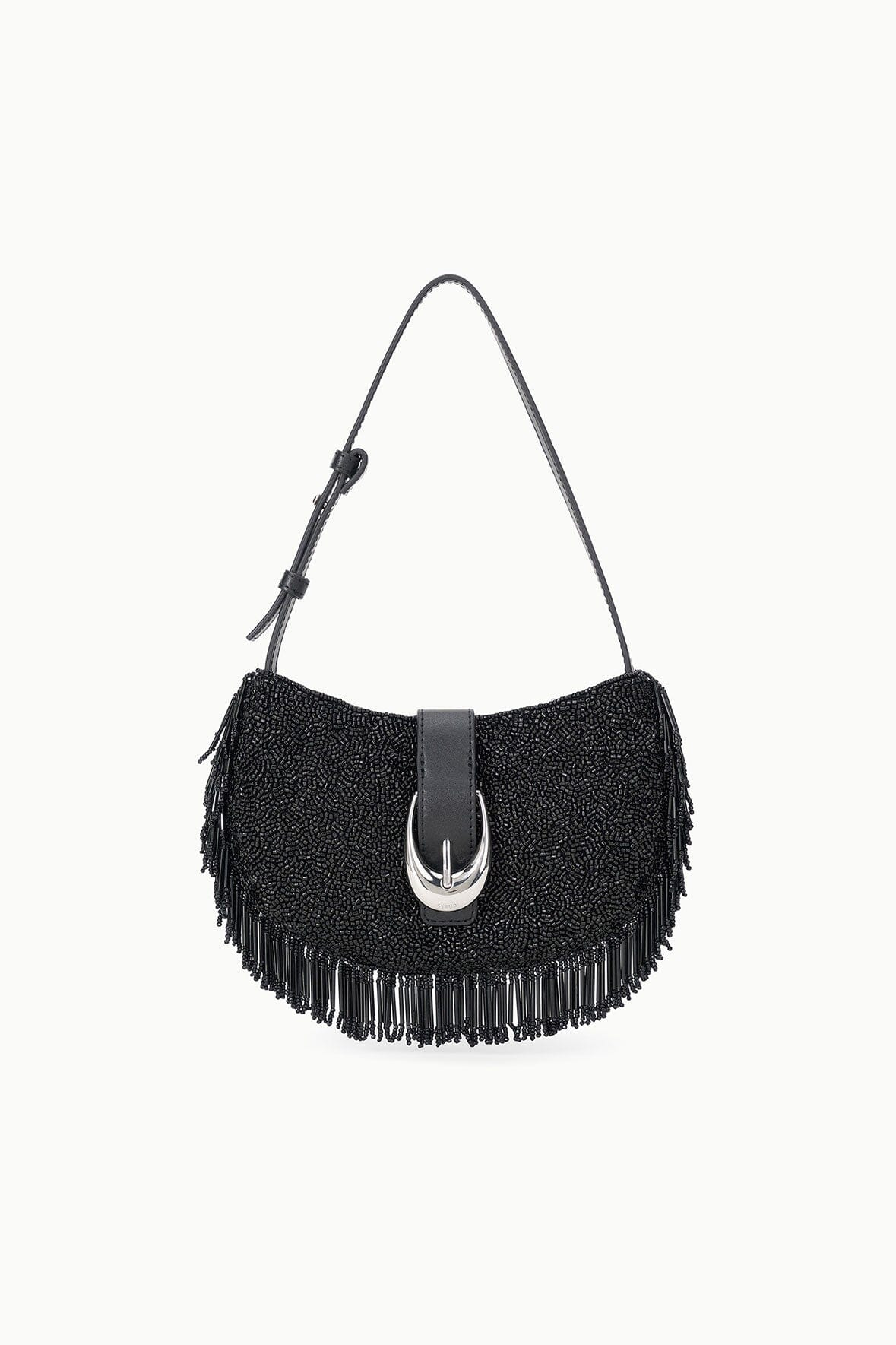 STAUD ALANA BAG BLACK FRINGE - 1