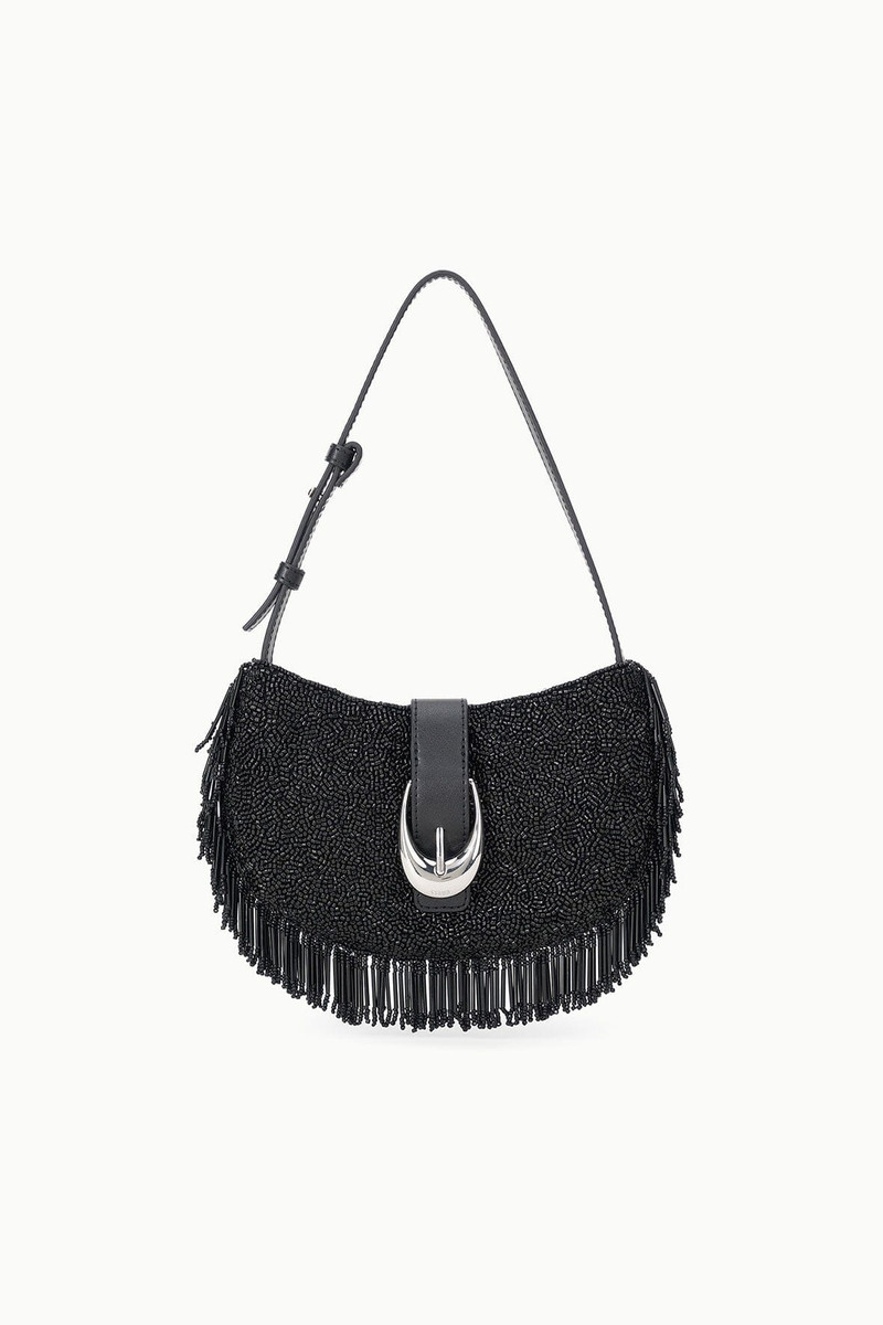 STAUD ALANA BAG BLACK FRINGE 1