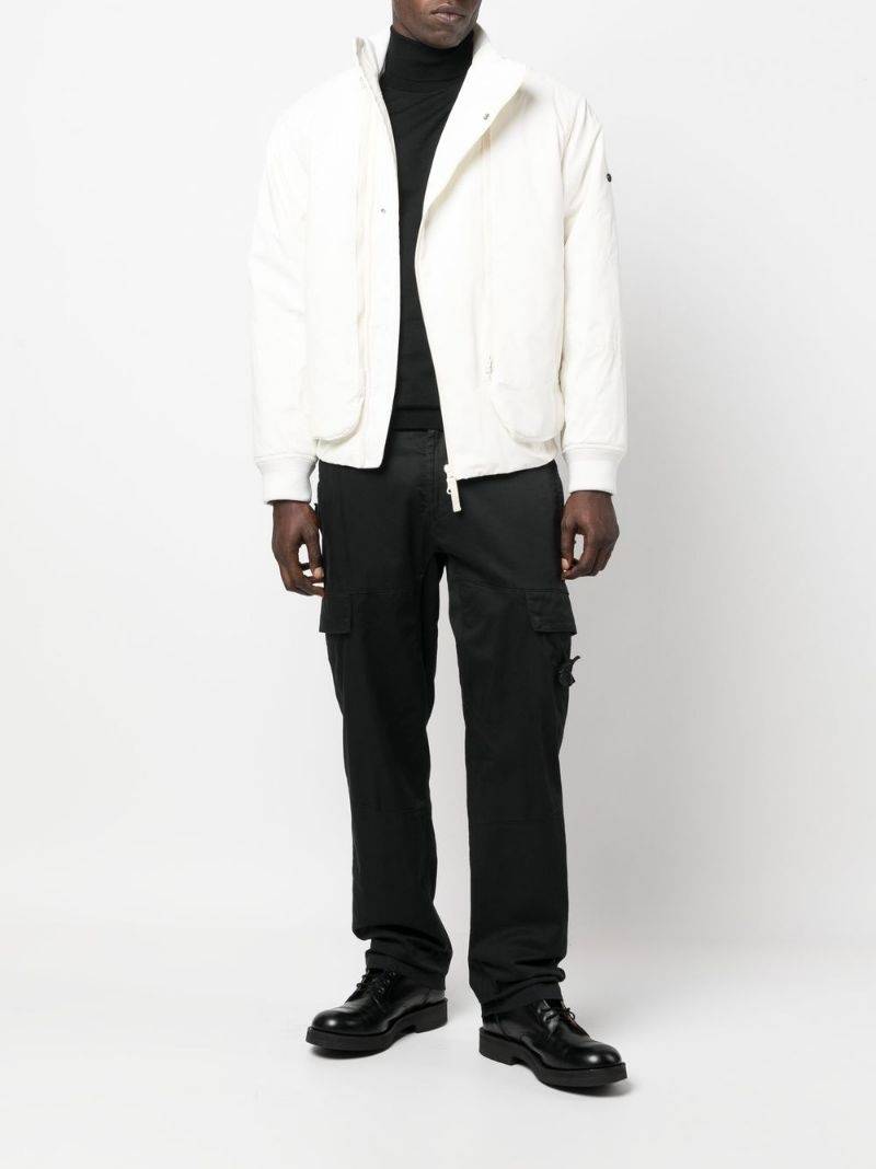 Stone Island Shadow Project off-centre fastening bomber jacket outlook