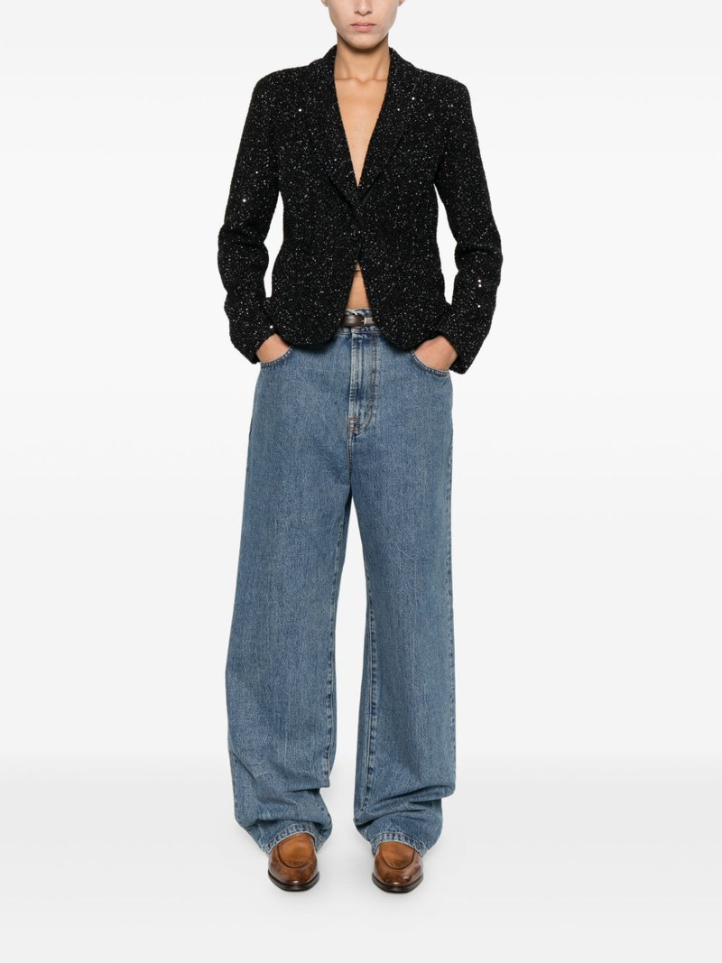 EMPORIO ARMANI sequin-embellished jacket outlook