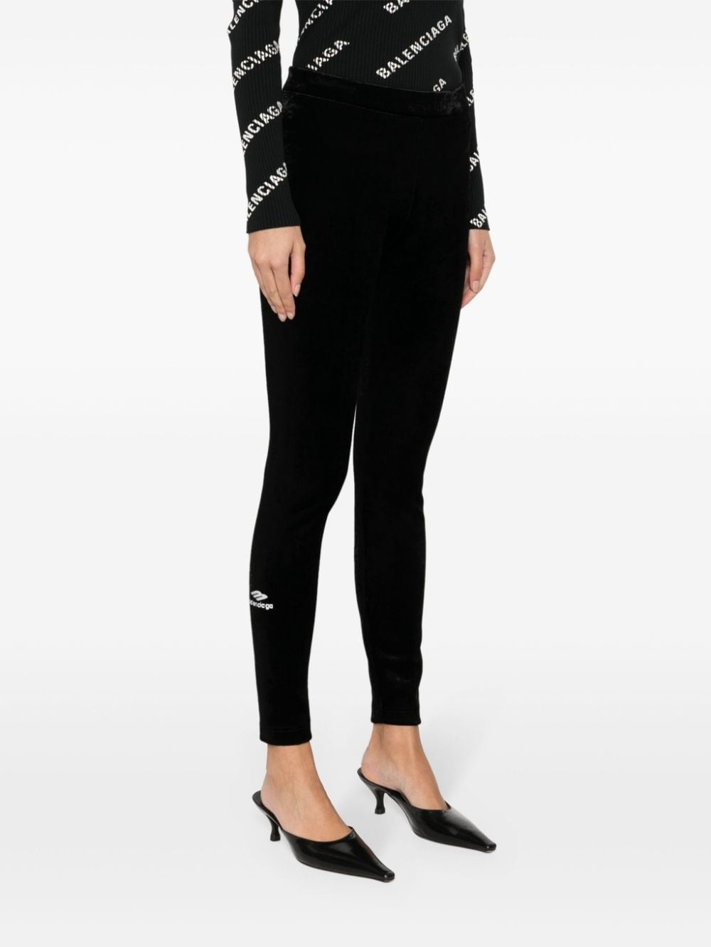 velvet ski leggings - 3