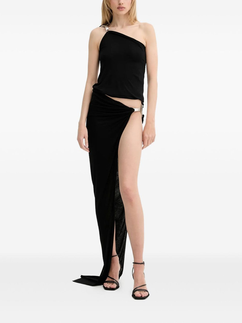 Rick Owens Lilies draped side-buckle skirt outlook