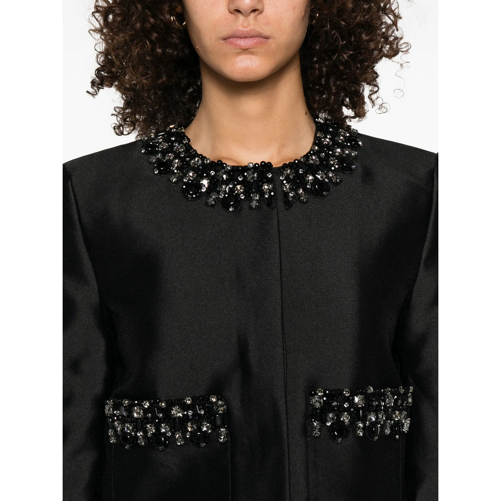 Self-Portrait Black Jackets - Cropped Jackets Women - 2