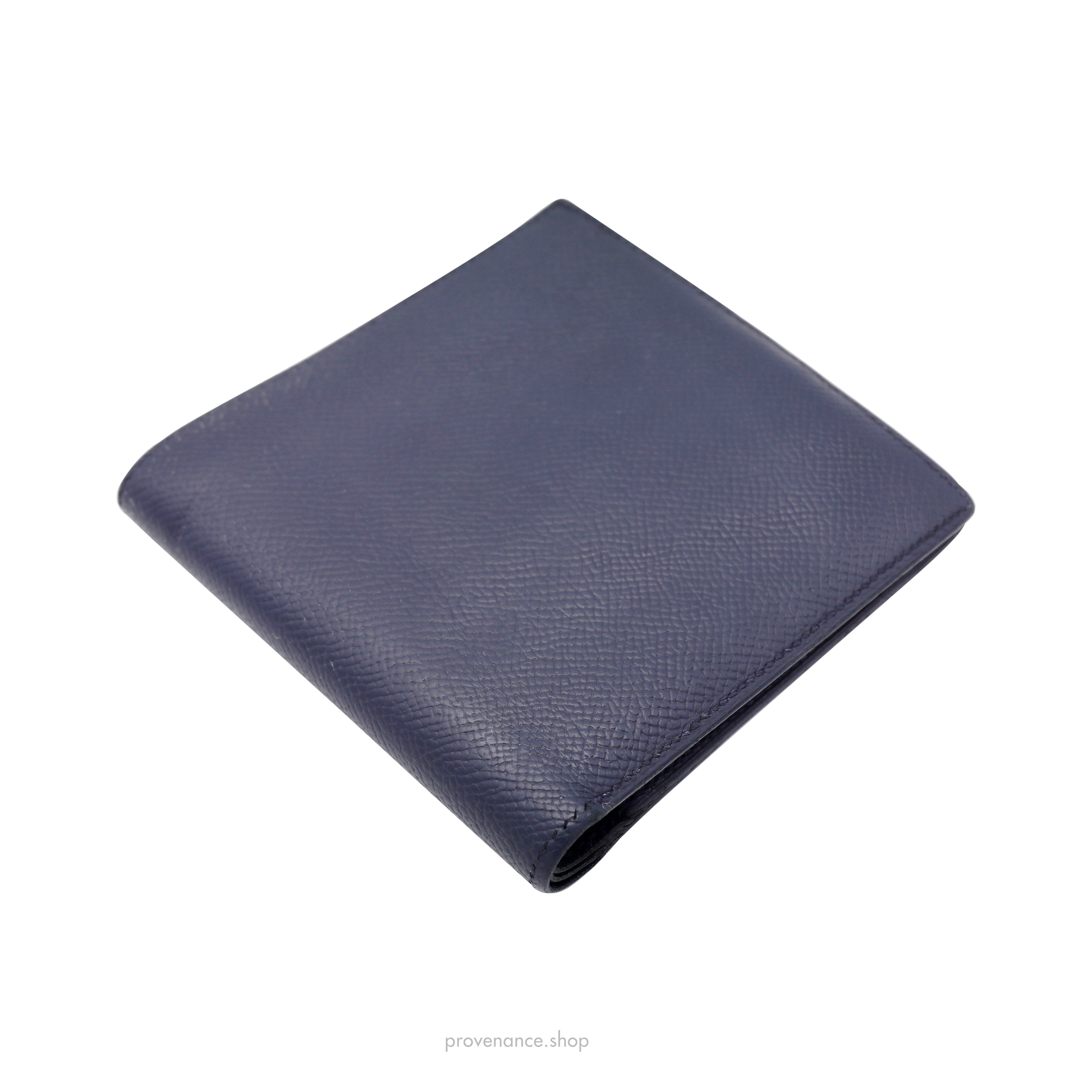 Hermès MC2 Bifold Wallet - Navy Epsom Leather - 4