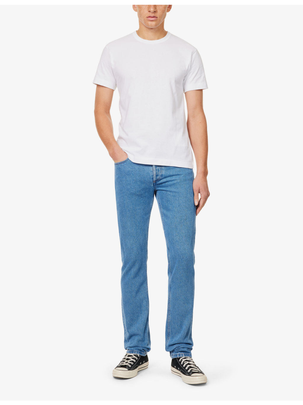 Brand-patch crew-neck regular-fit cotton-jersey T-shirt - 2