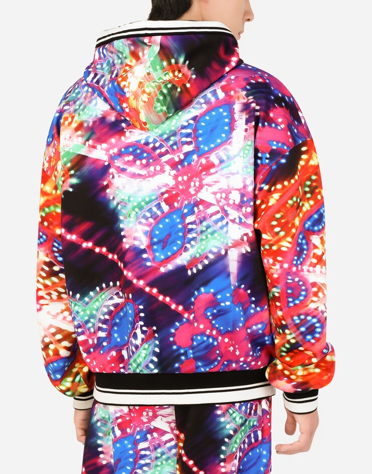 Illumination-print hoody with DG logo - 5