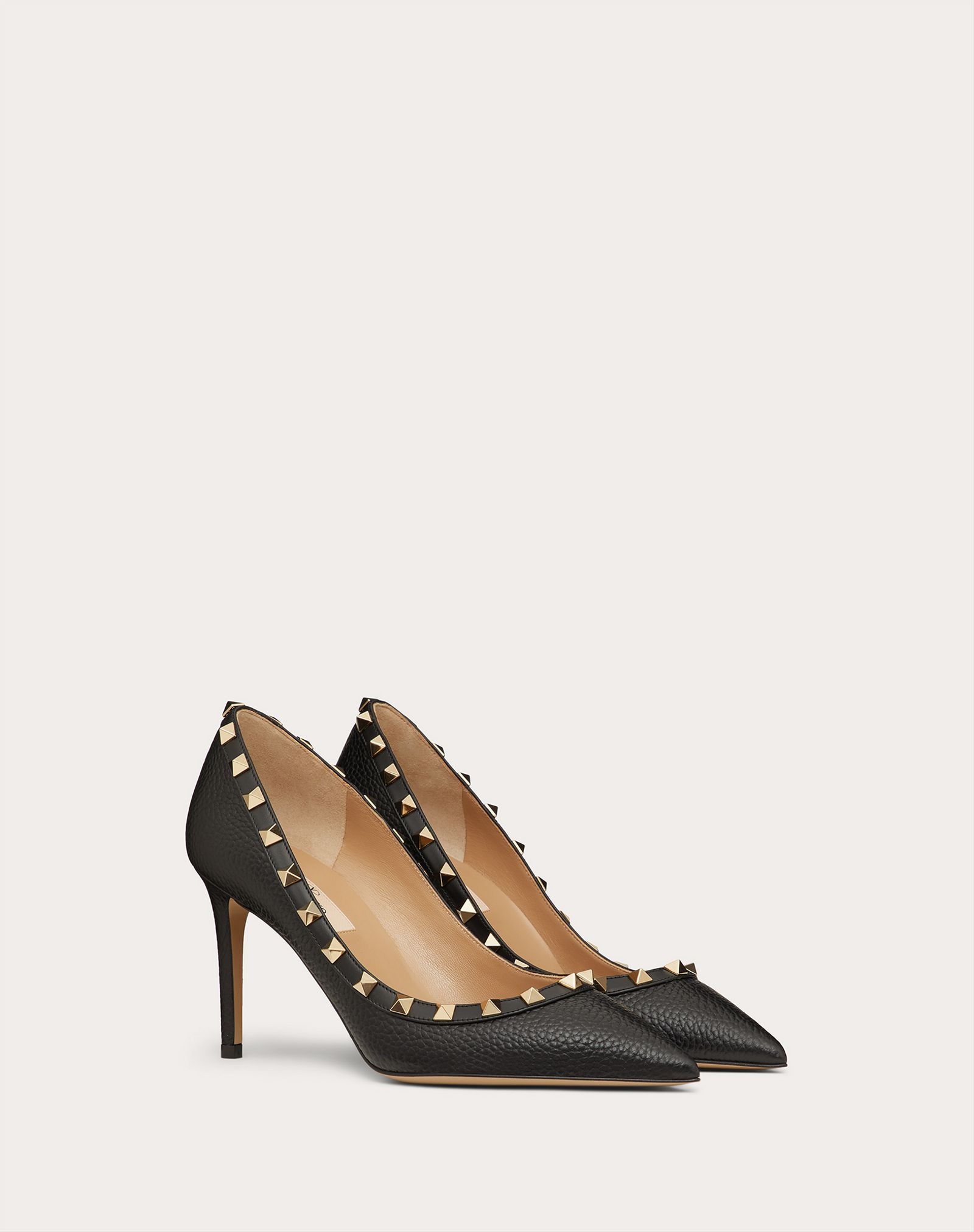 Rockstud Grainy Leather Pump 85 mm - 2