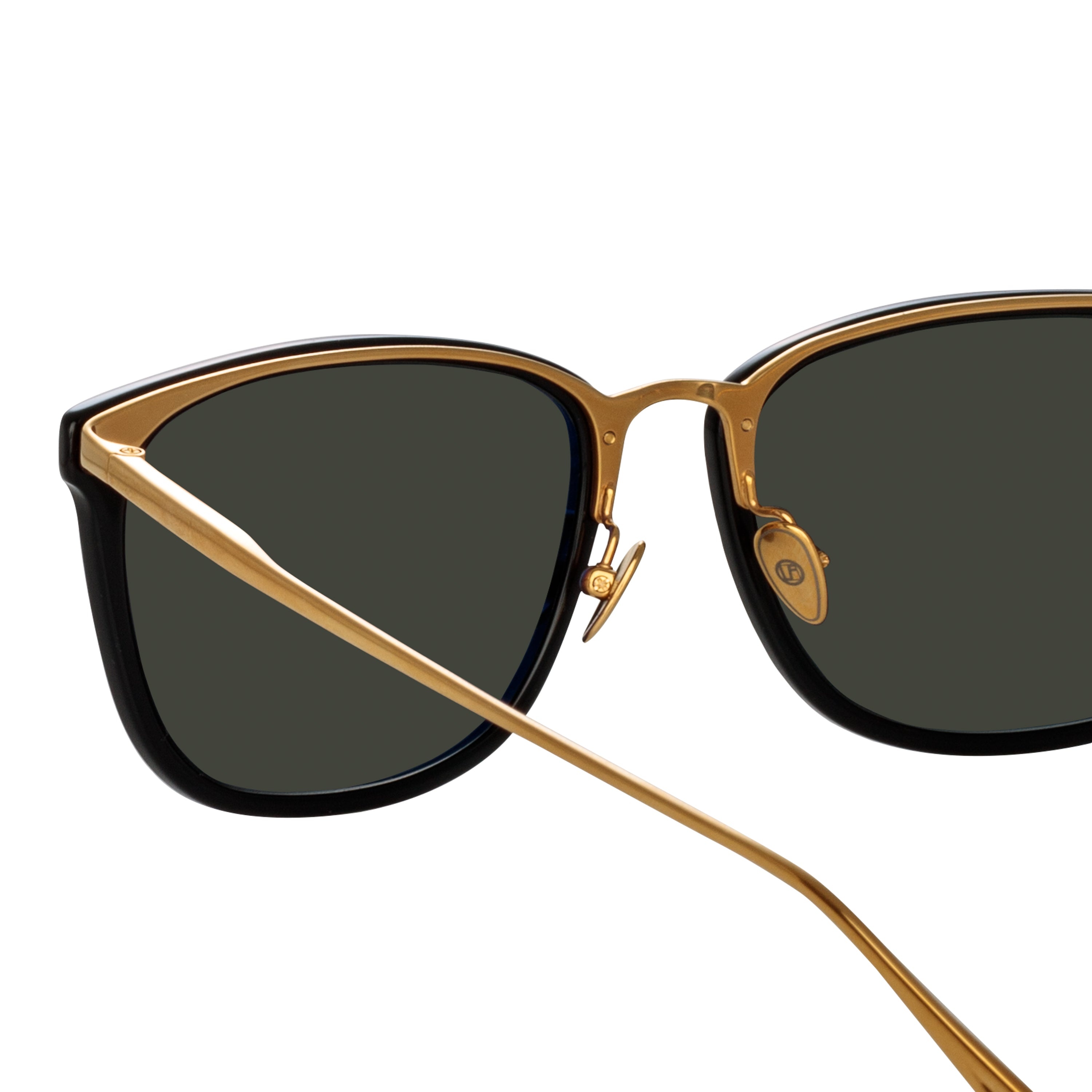 CASSIN D-FRAME SUNGLASSES IN BLACK - 5