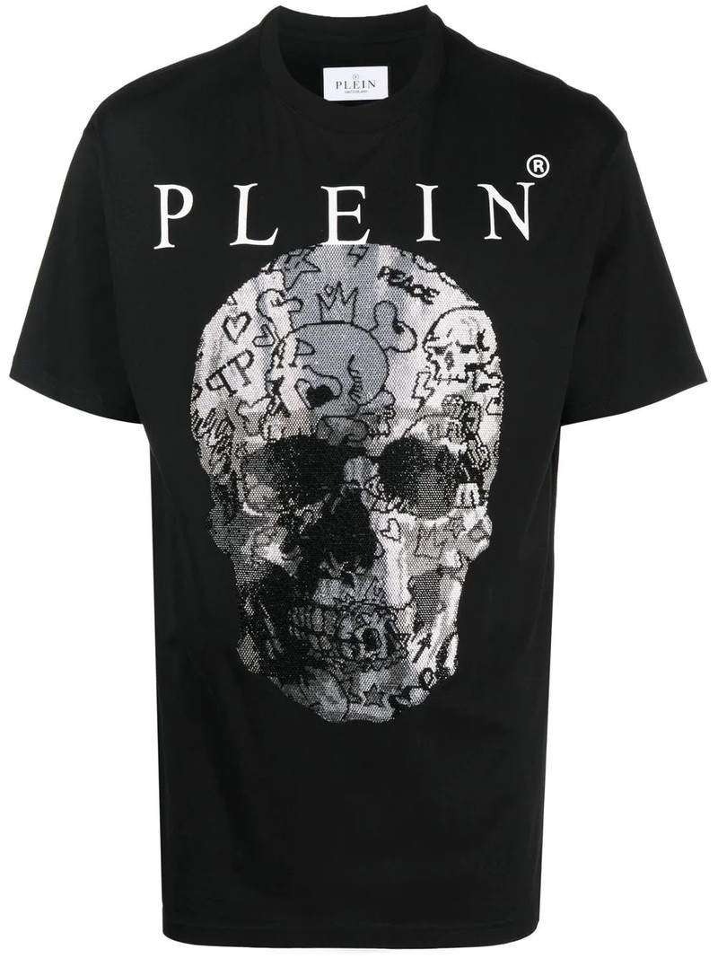 Skull 인쇄 반바지 티셔츠 1