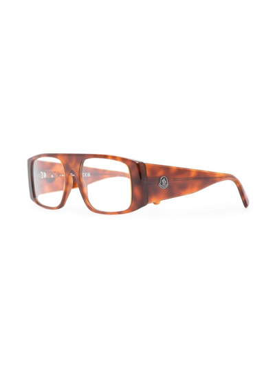 Moncler tortoiseshell-effect glasses outlook